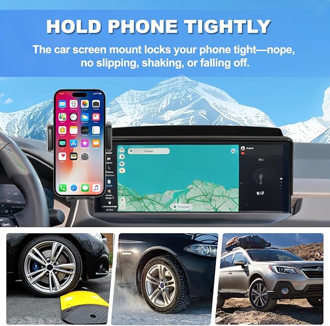 Car Phone Holder Fit for 2023-2025 Honda Accord Accessories Phone Mount 12.3-inch Screen Fixed Clip, Cell Phone Automobile Cradles Hands-Free 360 Degree Rotation Not Affect Air Vent