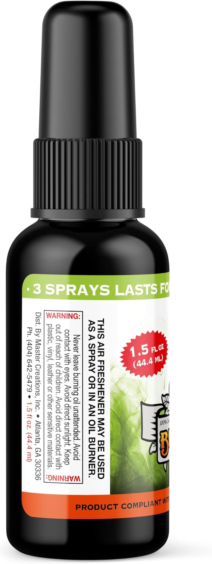BluntPower (Pine Air, 1 Pack) Concentrated Air Freshener for Room and Car Spray - Oil-Based Diffuser Spray Bottle - Long-Lasting Bathroom Spray, Car Freshener, & Odor Eliminator Spray