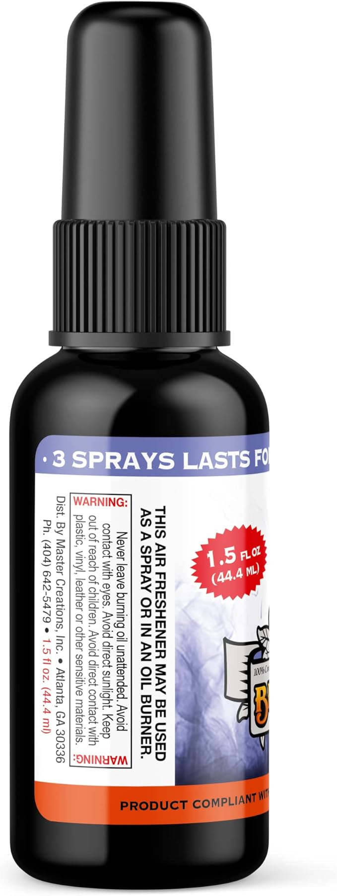 BluntPower (King, 1 Pack) Concentrated Air Freshener for Room and Car - Oil-Based Diffuser Spray Bottle - Long-Lasting Bathroom, Car Freshener, & Odor Eliminator