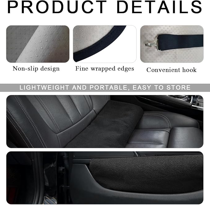 2PCS Car Towel Seat Cover, Waterproof Sweating Non-Slip Premium Soft Towel Carseat Protector, Universal Machine Washable Car Truck SUV Front Seat Cover for Gym Workout Beach Hiking (White)