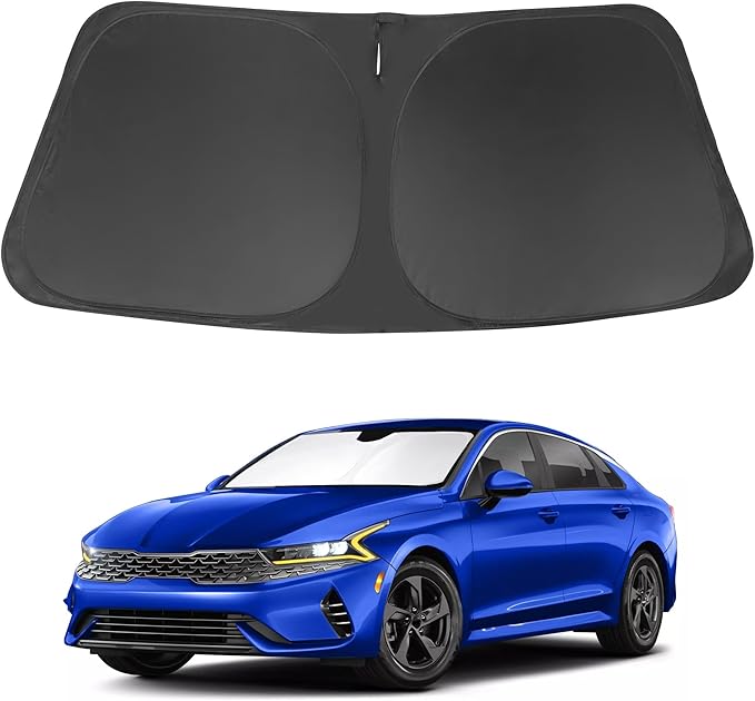 Windshield Sun Shade Custom 2021-2024 2025 2026 Kia K5 / 2020-2024 2025 2026 Hyundai Sonata Accessories Front Sunshade Shield Blocker Sun Visor Heat Protection