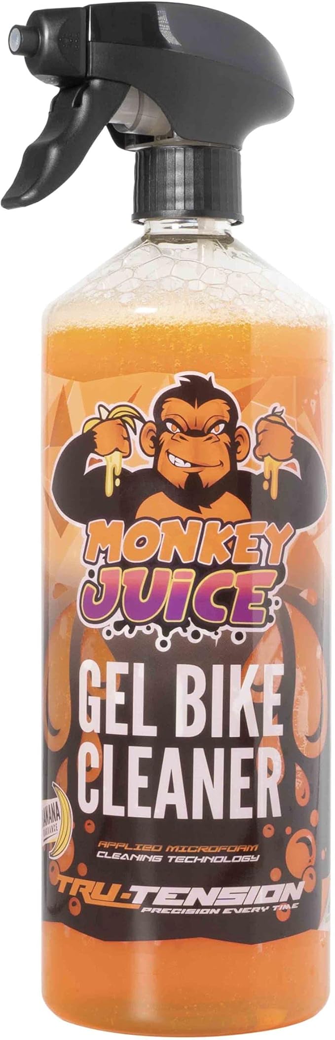 Tru-Tension | Monkey Juice Gel Motorcycle Cleaner | For Bicycle, Motorbike, Car, Boat & Caravan Surfaces | 1L