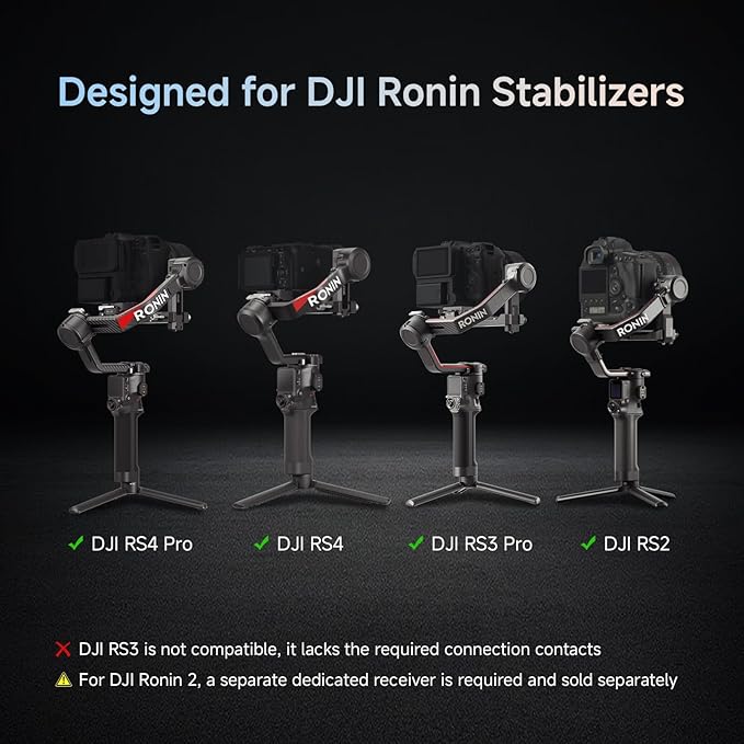 MOVMAX Incontrol Kit for DJI Ronin Stabilizers, Aluminum Remote Controller Compatible with DJI RS4 Pro, RS4, RS3 Pro, RS2 Stabilizer, Up to 15 Hours of Use with Storage Case