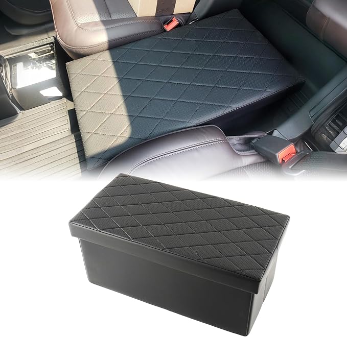Seat Aisle Storage Box Compatible with Ford Explorer 6-Passenger Models, Backseat Box Console Organizer for Children's Toys, Travel Dual Storage, for Ford Explorer ST XLT Accessories 2020-2025