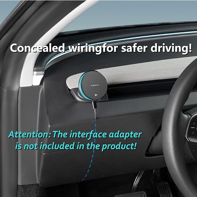 Persevere for Tesla Phone Mount Model 3 Highland 2024-2025 & Model Y Juniper 2025, 15W Qi2 Wireless Charger Strong Magnetic Holder, Fixed Driver Left Air Vent for 4-6.9" Smartphones, Anti-Slip