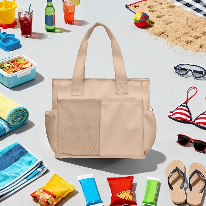Odoland Soft Cooler Bag - Leakproof & Insulated, 2-in-1 Collapsible Design, Dry/Wet Separation, Large Soft Sided Cooler with Multi-Pocket Design for Beach, Picnic, Camping, Day Trip, Family Size