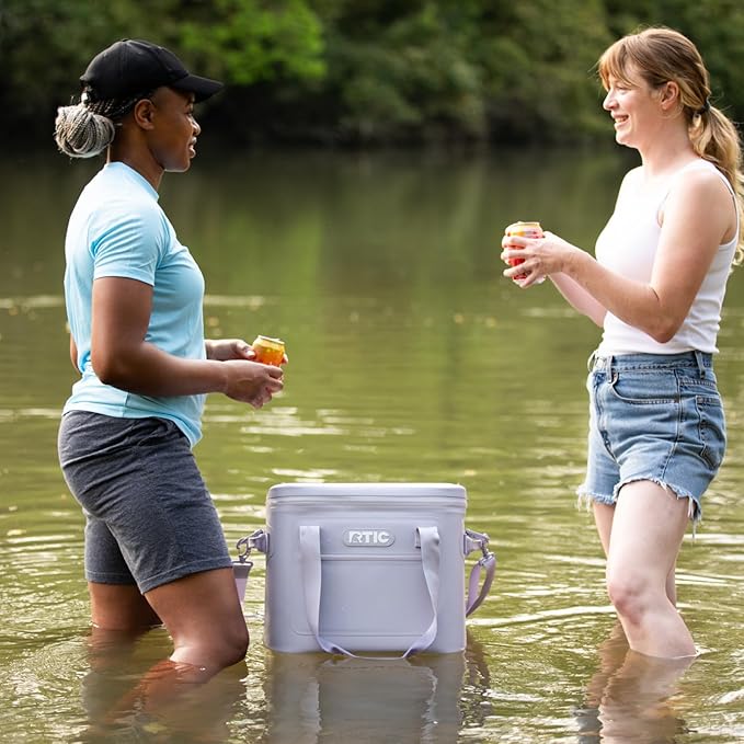 RTIC Ultra-Tough Soft Cooler 30 Can, Insulated Bag Portable Ice Chest Box for Lunch, Beach, Drink, Beverage, Travel, Camping, Picnic, Car, Trips, Floating Cooler Leak-Proof with Zipper