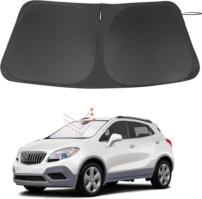 Windshield Sun Shade Custom Fit for 2013-2019 Buick Encore Accessories Foldable Sunshade Sun Blocker Protect Car from Sun Rays & Heat Damage Keep Car Cooler