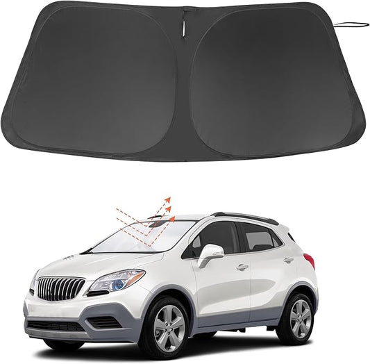Windshield Sun Shade Custom Fit for 2013-2019 Buick Encore Accessories Foldable Sunshade Sun Blocker Protect Car from Sun Rays & Heat Damage Keep Car Cooler