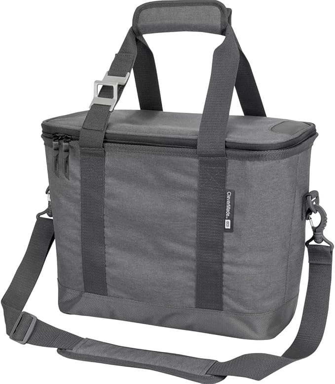 CleverMade Collapsible Insulated Cooler Bag – Leakproof Soft Cooler for Beach, Travel, Car – Bottle Opener