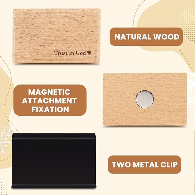 4 PCS Car Air Freshener - Wood Air Freshener - Car Odor Eliminator for Visor Clip-Variety Scent Refill, Vehicle Scent Diffuser for Cabin, Truck & SUV -Clip Included (4PCS)