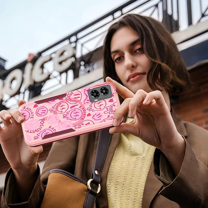 for Moto G 5G 2024 Case - Compatible with MagSafe Women Girls Cute Magnetic Protective Phone Cover Girly Kawaii Pretty Fashion Heavy Duty Shockproof Design for Motorola Moto G 5G 2024 Cases