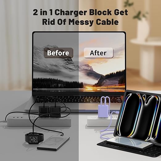 45W Dual Port Super Fast Charger with Long USB C to C Cable 10ft,Type C Wall Charger Block and Android Phone Charging Cord for Samsung Galaxy S26 Plus/S25 Ultra/S25+/S24+/S23+/S22+/S21/S20/Note 20/10+
