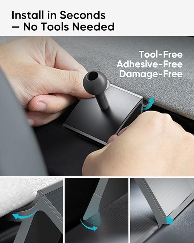 Magnetic Phone Mount for Tesla Model 3 2024+(Highland) - Strong MagSafe Car Phone Mount, Specifically for Center Vent Position Phone Holder,No Damage Installation & Interior Protection