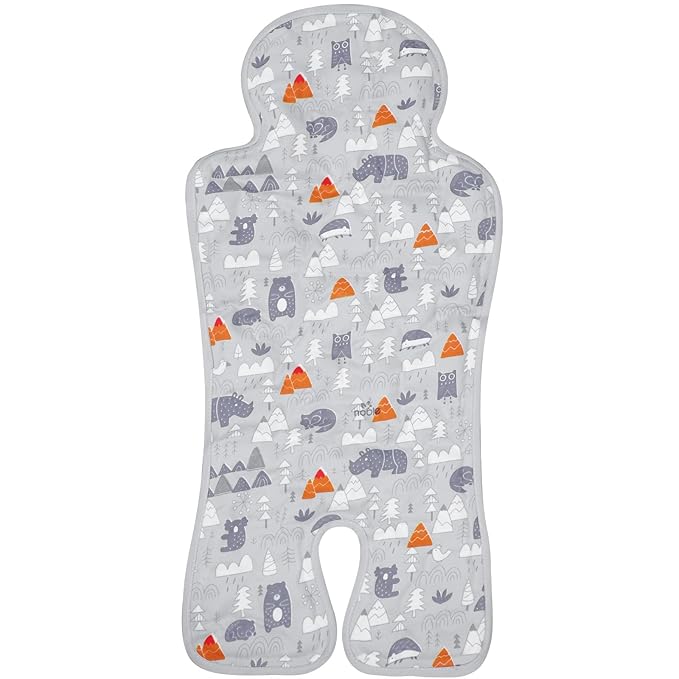 Pinkunn Gel Car Seat Baby Cooling Pad for Summer Breathable Stroller Cooler Pad Multifunctional Carseat Cooling Mat for Baby Child Dining Chair Safety Seat Stroller(Gray,Forest)