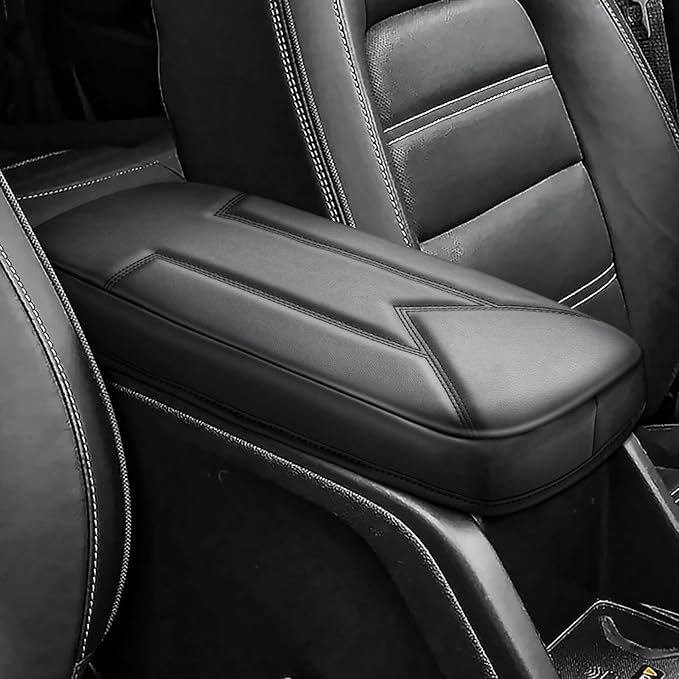 FIILINES Center Console Cover for Chevrolet Chevy Colorado/GMC Canyon 2015-2022, with Hidden Pockets Armrest Cover Pad Cushion Protector Colorado/Canyon Accessories Armrest Cover Anti-Scratch