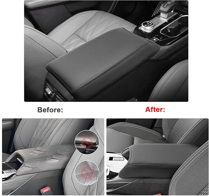SXCY for 2025 2026 Mitsubishi Outlander Armrest Cover [Outlander Gas Only] for 2025 2026 Mitsubishi Outlander Accessories 2025 2026 Outlander Center Console Cover Middle Console Cover (Thin Cover)