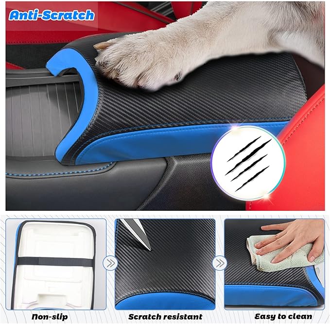 SHAOHAO 2023 RDX Armrest Cover for 2022 2023 Acura RDX Center Console Cover, Middle Console Lid Cover 2023 RDX Armrest Seat Box Protector Pad Elbow Arm Rest Cushion for 2022 2023 Acura RDX