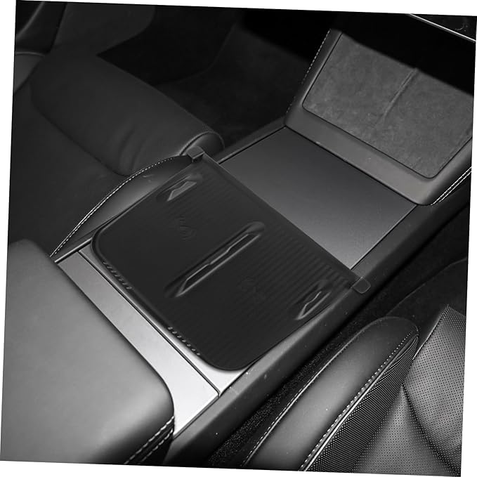 Center Console Skid Silicone Mat Wireless Charging Pad Compatible Model Easy to Install Protects Against Scratches and Slippage