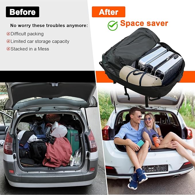 Car Rooftop Cargo Carrier Bag Waterproof Duty- Car Roof Top Carrier ， Roof Top Carrying Bags 20.5 Cubic Feet