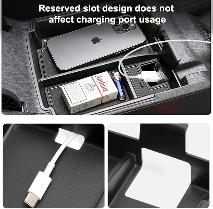 5-PCS for 2025 Ford Bronco Center Console Organizer & Handle Storage, Including Base/Big Bend/Outer Banks/Badlands/Heritage Edition/Raptor (Not for 2-Door & Bronco Sport)
