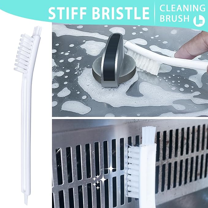 Small Cleaning Brushes Set, 4 pcs Crevice Household Cleaning Tool for Window Track Groove Sliding Door Bottle Gaps Humidifier Baseboard, Tiny Detail Scrub Cleaner Tool Gadget Kitchen Bathroom Set
