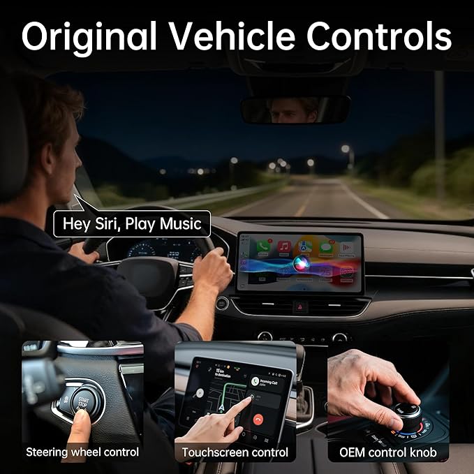 Wireless CarPlay Adapter for iPhone 2026 Upgrade, OEM-Level Stability with Lightning-Fast Instant Connection, One-Tap Device Switching, Ultra-Compact Design, for Cars with Factory Wired CarPlay