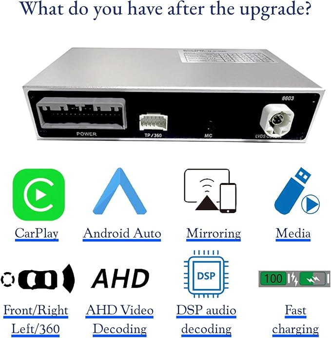 Wireless CarPlay Upgrade Module for Acura ILX with Navi 2012-2016 Upgraded Accessories Upgrade Kit CarPlay Retrofit Kit Support OEM Display