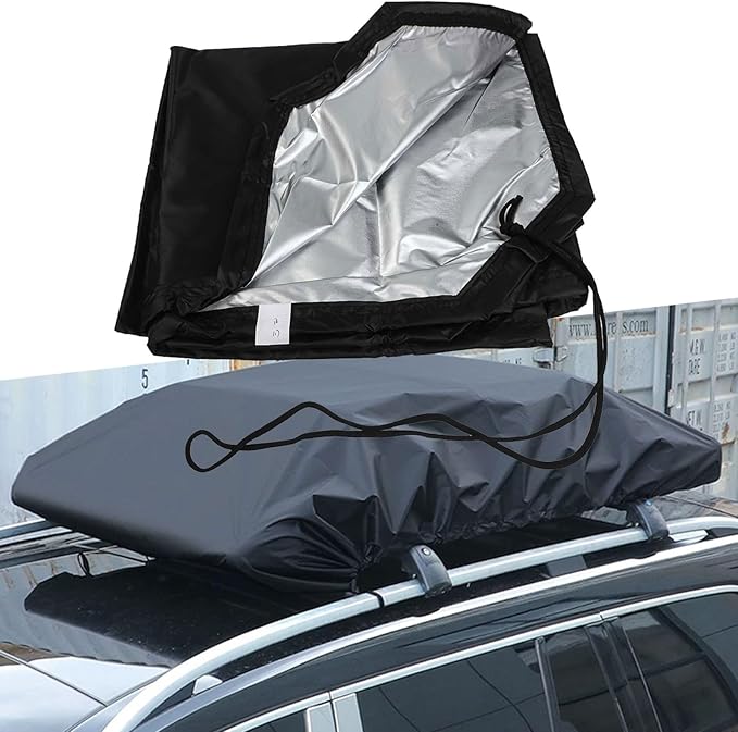 Car Top Luggage Rack Cover For Roof Cargo, 210D Waterproof Dust Cover, Rooftop Storage Bag Outdoor Travel Protection For Vehicle Roof Racks(170 * 145cm)