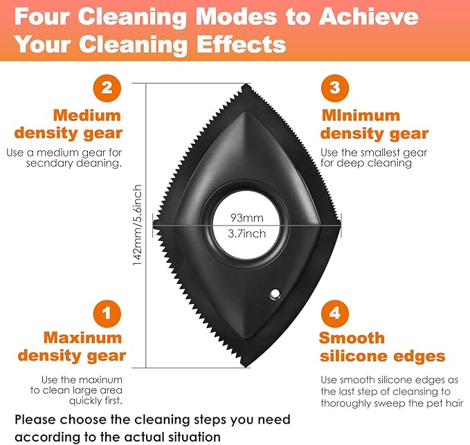 Pet Hair Remover, Reusble 4 Pack Dog Cat Hair Remover, Lint Remover, Portable Pet Hair Removal Tool, Lint Shaver Cleaner Pro, Carpet Scrape for Couch Furniture, Blanket, Clothing, Carpet, Rugs