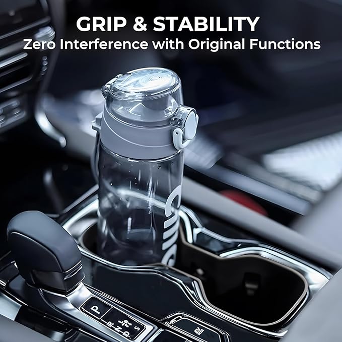 Center Console Cup Holder Inserts for Lexus RX 2025 2024 2023, TPE Interior Accessories Cup Holder Cover for Lexus RX 350 350h 550h 450h+, Black