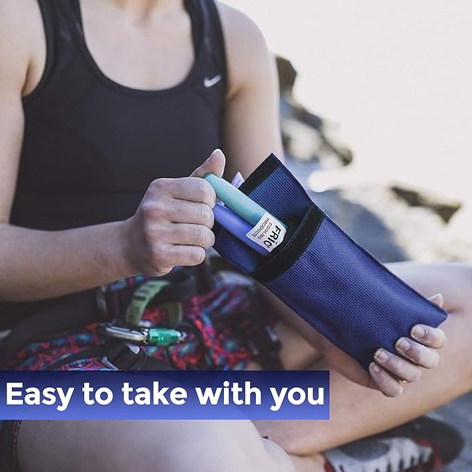 FRIO Cooling Wallet - Insulin Cooler for 45+ Hours of Stress Free On The Go - Blue - Duo