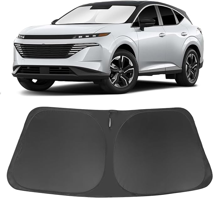 Windshield Sun Shade Custom Fit for 2025 2026 Nissan Murano Accessories Foldable Sunshade Sun Blocker Protect Car from Sun Rays & Heat Damage Keep Car Cooler