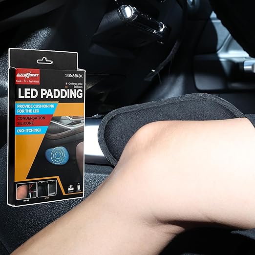 Car Knee Cushion Pads,Car Center Console Knee Leg Elbow Cushion Pad,Soft KneePads Accessories for Driver Side Pad KneePillow for Pain KneeRelief,Door Armrest Protective Pad Leather Armrest Pillow