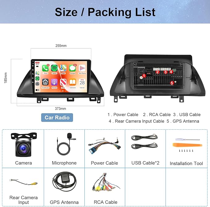 4Core 2G+64G Android Car Radio for Honda Odyssey 2005-2010, Rimoody Car Stereo Wireless Carplay Android auto 10.1 Inch Touch Screen GPS WiFi EQ Mirror Link Bluetooth FM Backup Camera