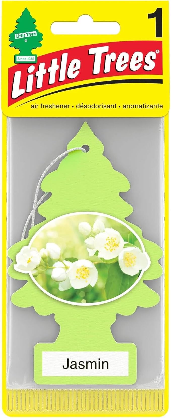 LITTLE TREES Car Air Freshener | Hanging Paper Tree for Home or Car | Jasmin | 12 Pack