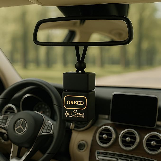 Car Diffuser Duo “Greed & Million” – Inspired by Iconic Men’s Perfumes – Long-Lasting, Odor Eliminator – Gift Box for Car Lovers - Fragrance By Sasso
