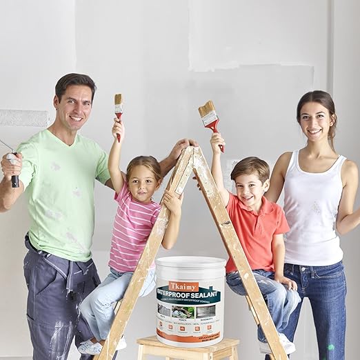 Transparent Waterproof Coating Agent, 5 Gallon, Invisible Waterproof Sealant Leak Repair, Indoor & Outdoor Roof, Shower, Wall, Kitchen, Skylight, Clear Water Proof Sealant