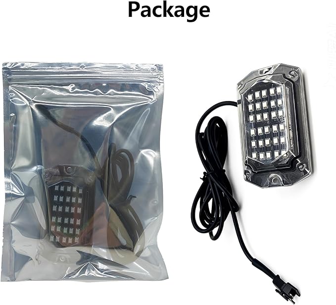 1 Pod RGB Rock Lights Replacement Damaged Pod for Full Angle RGB LED Rock Lights 12v Underglow Light Multicolor Waterproof Neon for Jeep Trucks ATV UTV Golf Cart Offroad Pickup RZR SXS