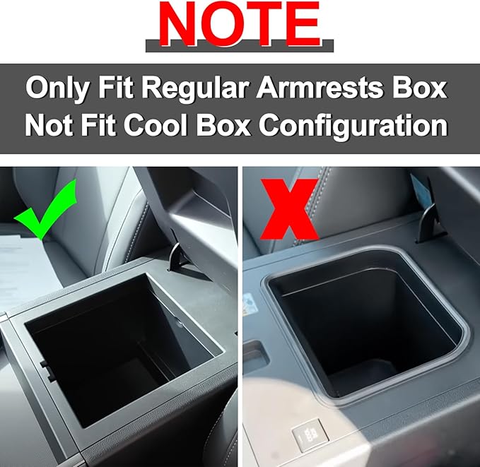 smabee Center Console Organizer Tray Compatible with 2024 2025 2026 Lexus GX 550 GX550 Accessories Armrest Storage Box ABS Insert Storage Tray Interior (Not Fit Cool Box)