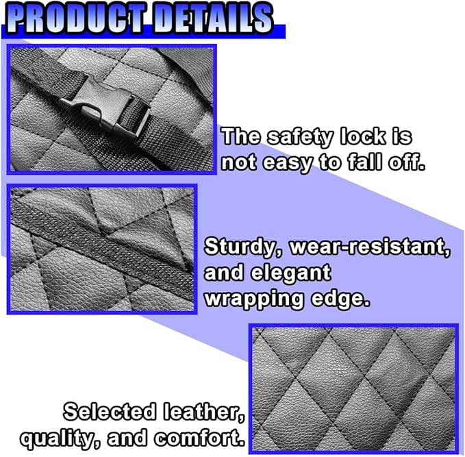 Car Net Pocket Handbag Holder Between Seats, Large Capacity Storage Bag for Front Seats, Leather Car Organizer Backseat Barrier for Kids Pet, Handbag Organizer Pocket Car Console Purse Holder