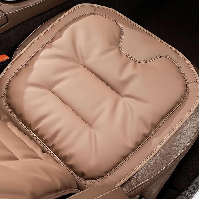 Car Seat Cushion, Livena Custom Pain Relief Car Seat Cushion, Soft Comfortable and Supportive Pad, Memory Foam Seat Pad for Car, Office Or Home Chair