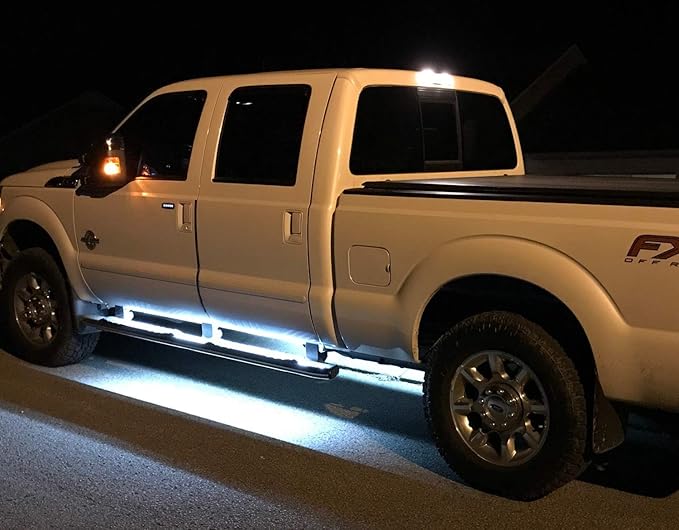iJDMTOY 40-Inch 63-SMD Flexible LED Running Board/Side Step Lighting Kit Compatible with Ford GMC Chevy Dodge Toyota Nissan Honda Truck SUV, Xenon White