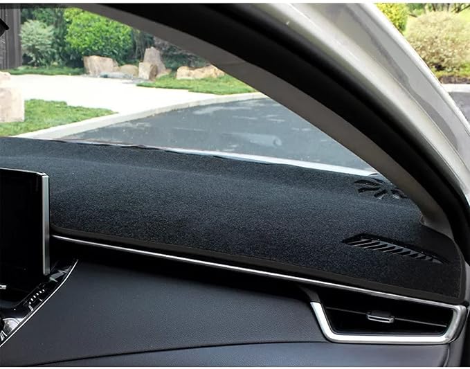 x xotic tech Center Console Dashboard Mat Pre-Cut Non-Slip Sunshield Sun Glare Protector Dash Carpet Pad Black Cover Compatible with Toyota Corolla 2019 2020 2021 2022 2023 2024 2025 2026