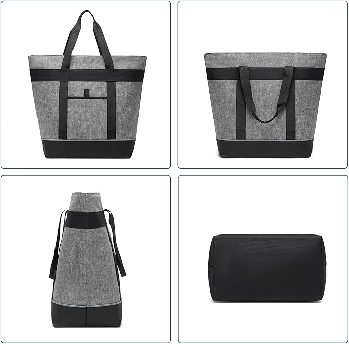 Insulated Cooler Bag Reusable Grocery Tote Bags Transport Large Lunch Box for Women