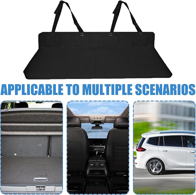 Car Sleeping, Non-Slip Foldable Mat, Waterproof Backseat Extender Advantage, Fabric Travel Kit, Vehicle Accessory with Easy Setup, Outdoor Camping Solution for Picnic Fishing Beach