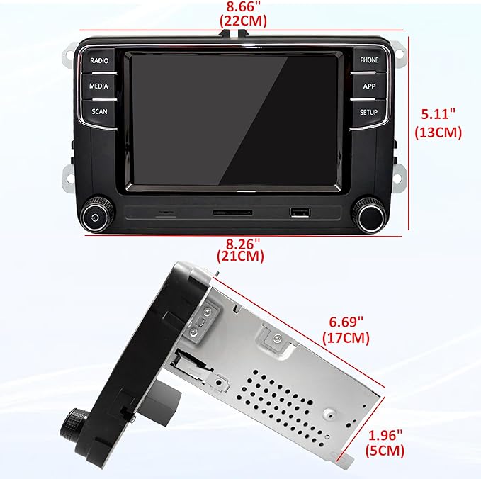SCUMAXCON 6.5" Car Stereo Radio RCD360 PROIII PRO3 RCD330 Wireless Carplay Coche Radio Bluetooth USB for VW Golf MK5 MK6 Passat B6 B7 Jetta EOS CC