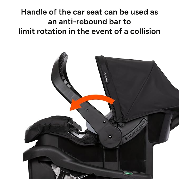 Baby Trend Venture 3-Wheel Stroller Travel System, Dash Black