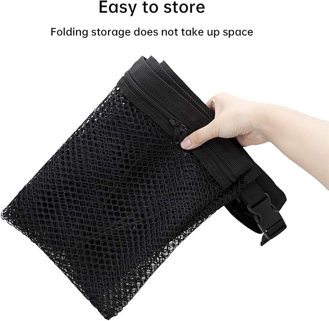 Kaskawise Car Ceiling Cargo Net, 31"x21" Adjustable Double-Layer Mesh SUV Roof Organizer, Van Life Accessories for Long Trip, Car Camping Essentials, Road Trip Must-Haves for Overhead Storage