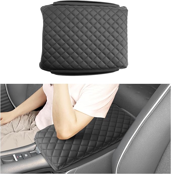 SXCY for 2023-2025 2026 Honda HRV Armrest Cover Pad for 2025 2026 Honda HRV Accessories 2025 2026 HRV Center Console Cover Middle Console Cover w/Soft Cotton Cushion (Added-Pad)